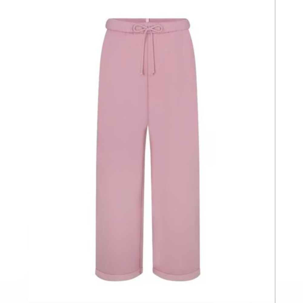 SKIMS Cotton Fleece Straight Leg Pant